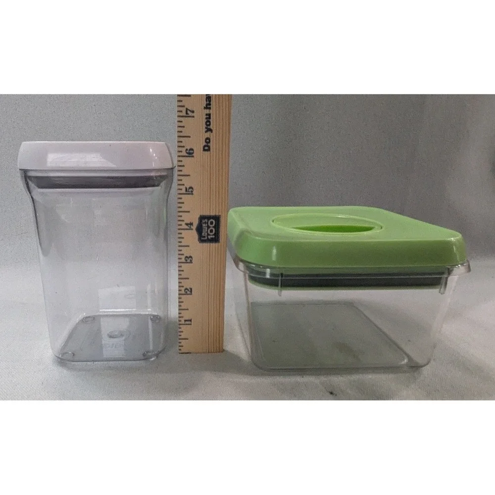 OXO Good Grips POP Food Storage Containers 2pc White Green Good Airtight Set